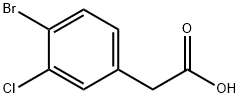 2-(4-溴-3-氯苯基)乙酸 结构式