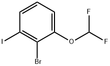 2-bromo-1-(difluoromethoxy)-3-iodobenzene 结构式