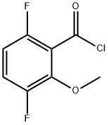 3,6-Difluoro-2-methoxybenzoyl chloride 结构式