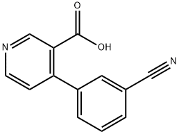 4-(3-cyanophenyl)nicotinic acid 结构式