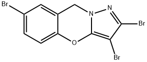 2,3,7-tribromo-9H-pyrazolo[5,1-b][1,3]benzoxazine 结构式