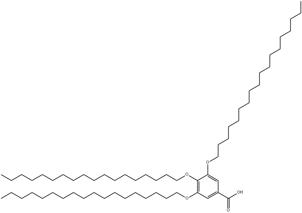 Benzoic acid, 3,4,5-tris(octadecyloxy)- 结构式