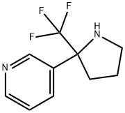 3-(2-(TRIFLUOROMETHYL)PYRROLIDIN-2-YL)PYRIDINE 结构式