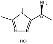 (S)-1-(5-甲基-4H-1,2,4-三唑-3-基)乙胺二盐酸盐 结构式