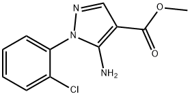 methyl 5-amino-1-(2-chlorophenyl)-1H-pyrazole-4-carboxylate 结构式