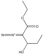 Pentanoic acid, 2-diazo-3-hydroxy-, ethyl ester 结构式