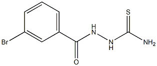 [(3-bromobenzoyl)amino]thiourea 结构式