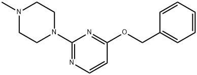 4-(benzyloxy)-2-(4-methylpiperazin-1-yl)pyrimidine 结构式
