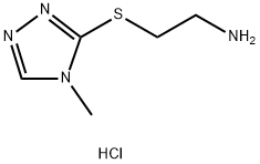 2-((4-甲基-4H-1,2,4-三唑-3-基)硫代)乙烷-1-胺二盐酸盐 结构式