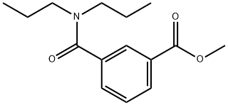 Benzoic acid, 3-[(dipropylamino)carbonyl]-, methyl ester 结构式