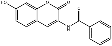 N-(7-hydroxy-2-oxo-2H-chromen-3-yl)benzamide 结构式