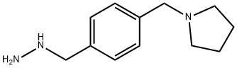 1-(4-(hydrazinylmethyl)benzyl)pyrrolidine 结构式