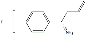 (1S)-1-[4-(TRIFLUOROMETHYL)PHENYL]BUT-3-ENYLAMINE 结构式