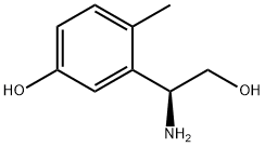3-((1S)-1-AMINO-2-HYDROXYETHYL)-4-METHYLPHENOL 结构式