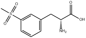 (R)-2-氨基-3-(3-(甲基磺酰基)苯基)丙酸 结构式