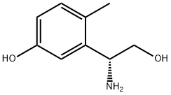 3-((1R)-1-AMINO-2-HYDROXYETHYL)-4-METHYLPHENOL 结构式