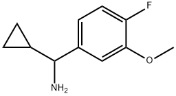 CYCLOPROPYL(4-FLUORO-3-METHOXYPHENYL)METHANAMINE 结构式