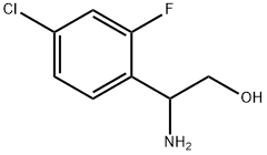 2-AMINO-2-(4-CHLORO-2-FLUOROPHENYL)ETHAN-1-OL 结构式