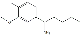 1-(4-FLUORO-3-METHOXYPHENYL)PENTYLAMINE 结构式