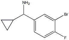 (3-溴-4-氟苯基)(环丙基)甲胺 结构式