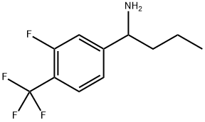 1-[3-FLUORO-4-(TRIFLUOROMETHYL)PHENYL]BUTYLAMINE 结构式