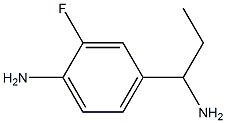 4-(1-AMINOPROPYL)-2-FLUOROANILINE 结构式