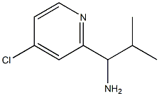 1-(4-氯吡啶-2-基)-2-甲基丙-1-胺 结构式