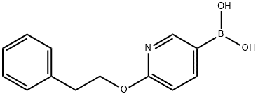 (6-phenethoxypyridin-3-yl)boronic acid 结构式