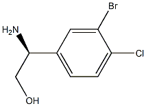 (2S)-2-AMINO-2-(3-BROMO-4-CHLOROPHENYL)ETHAN-1-OL 结构式