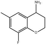 8-FLUORO-6-METHYL-3,4-DIHYDRO-2H-1-BENZOPYRAN-4-AMINE 结构式