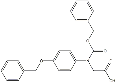 N-CBZ-R-4-苄氧基苯甘氨酸 结构式