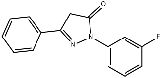 1-(3-fluorophenyl)-3-phenyl-1H-pyrazol-5(4H)-one 结构式