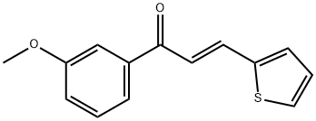 (2E)-1-(3-methoxyphenyl)-3-(thiophen-2-yl)prop-2-en-1-one 结构式