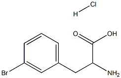 2-氨基-3-(3-溴苯基)丙酸盐酸盐 结构式