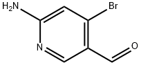6-氨基-4-溴烟醛 结构式