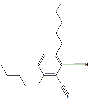 1,2-Benzenedicarbonitrile, 3,6-dipentyl- 结构式
