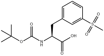 BOC-3-砜基苯丙氨酸 结构式