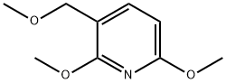 2,6-二甲氧基-3-(甲氧基甲基)吡啶 结构式