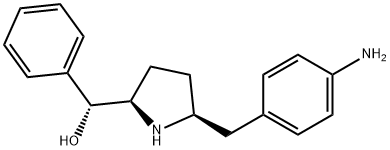 (R)-((2R,5S)-5-(4-aminobenzyl)pyrrolidin-2-yl)(phenyl)methanol 结构式