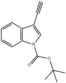 tert-butyl 3-ethynyl-1H-indole-1-carboxylate 结构式