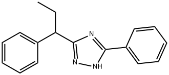 3-phenyl-5-(1-phenylpropyl)-4H-1,2,4-triazole 结构式