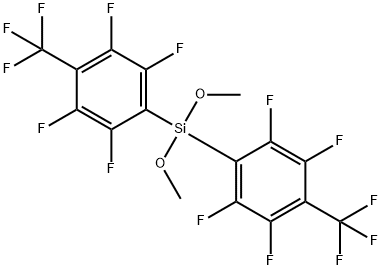 Dimethoxybis[2,3,5,6-tetrafluoro-4-(trifluoromethyl)phenyl]silane 结构式