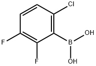 2,3-二氟-6-氯苯基硼酸 结构式