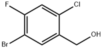 (5-溴-2-氯-4-氟苯基)甲醇 结构式
