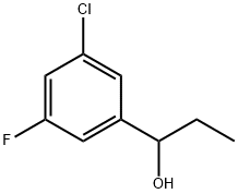 1-(3-Chloro-5-fluorophenyl)-1-propanol 结构式