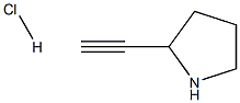 (2S)-2-ETHYNYLPYRROLIDINE,HYDROCHLORIDE 结构式