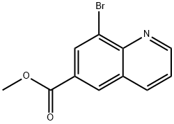 8-溴喹啉-6-羧酸甲酯 结构式