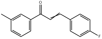 (2E)-3-(4-fluorophenyl)-1-(3-methylphenyl)prop-2-en-1-one 结构式