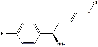 (1R)-1-(4-BROMOPHENYL)BUT-3-EN-1-AMINE HYDROCHLORIDE 结构式