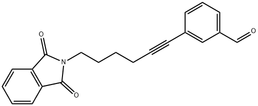 3-[6-(1,3-dioxo-2,3-dihydro-1H-isoindol-2-yl)hex-1-yn-1-yl]benzaldehyde 结构式